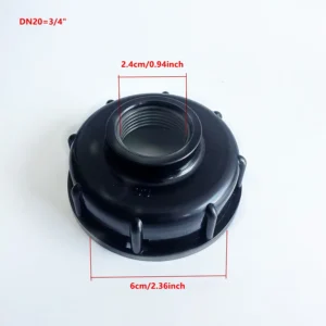 Adapter kranu do zbiornika IBC S60x6 Srebrny