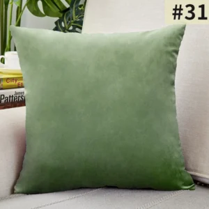 Aksamitna poszewka dekoracyjna jednokolorowa sofa łóżko 40x40 cm Jasny brąz