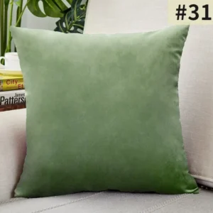 Aksamitna poszewka na poduszkę miękka dekoracyjna sofa samochód 40x40 cm Mięta