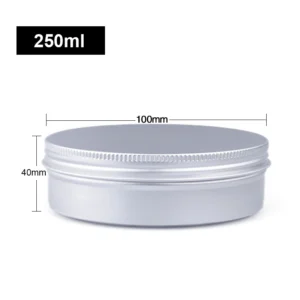 Aluminiowe puszki na przyprawy i kosmetyki z zakrętką 250ml