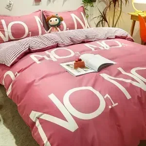 Bawełniana poszewka na kołdrę jednoosobowa antystatyczna Zielony