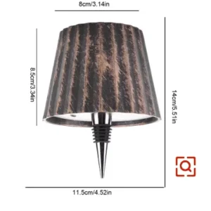 Bezprzewodowa lampka LED na butelkę wina z kolorowym podświetleniem Czerwony