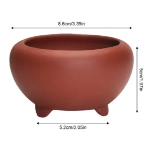 Ceramiczna doniczka na storczyki z otworami Granatowy