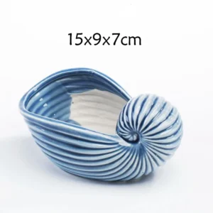 Ceramiczna doniczka w kształcie rybki do sukulentów i kaktusów Burgundia