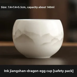 Ceramiczna filiżanka do herbaty Kung Fu styl japoński żółty