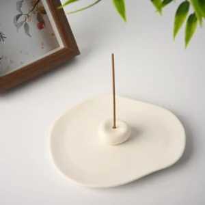 Ceramiczna kadzielnica aromaterapeutyczna w stylu minimalista Jasnoszary