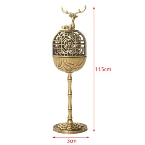 Ceramiczna kadzielnica Sroka — ornament do gabinetu i herbaciarni Fioletowy