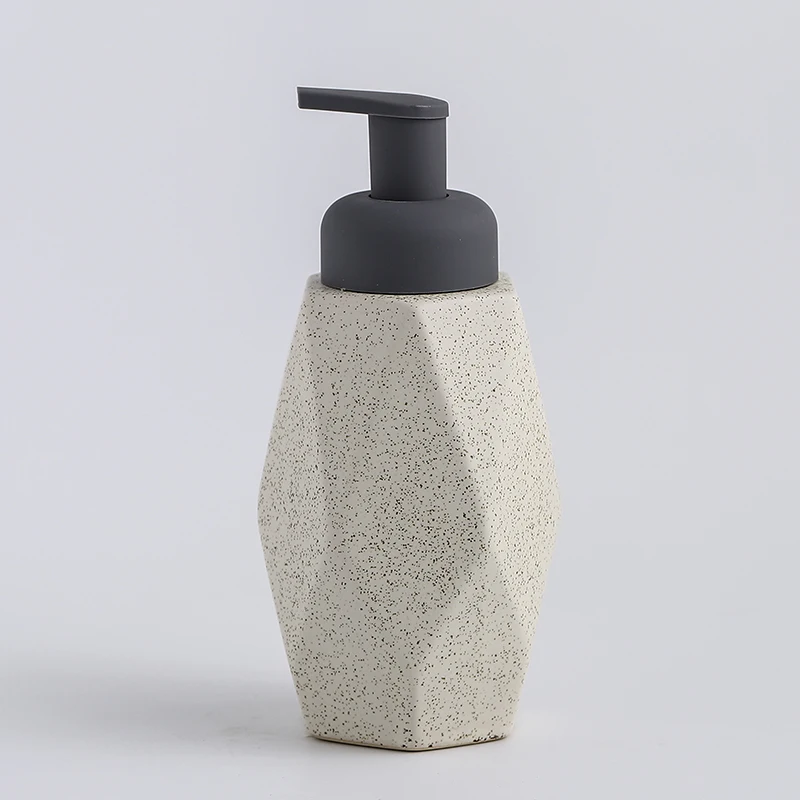Ceramiczny dozownik mydła w piance na blat Biały 440ml