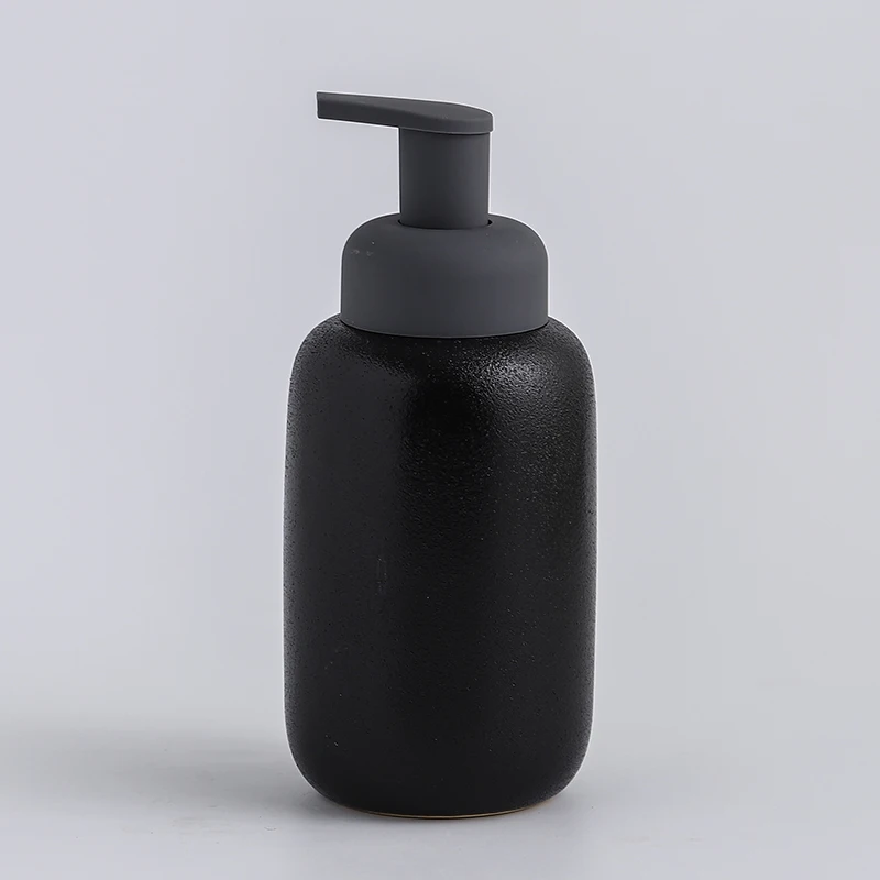 Ceramiczny dozownik mydła w piance na blat Czarny 400ml