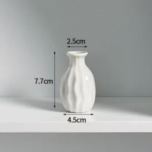 Ceramiczny wazon w pastelowych kolorach – mini butelka hydronizacyjna w stylu nordyckim Burgundia