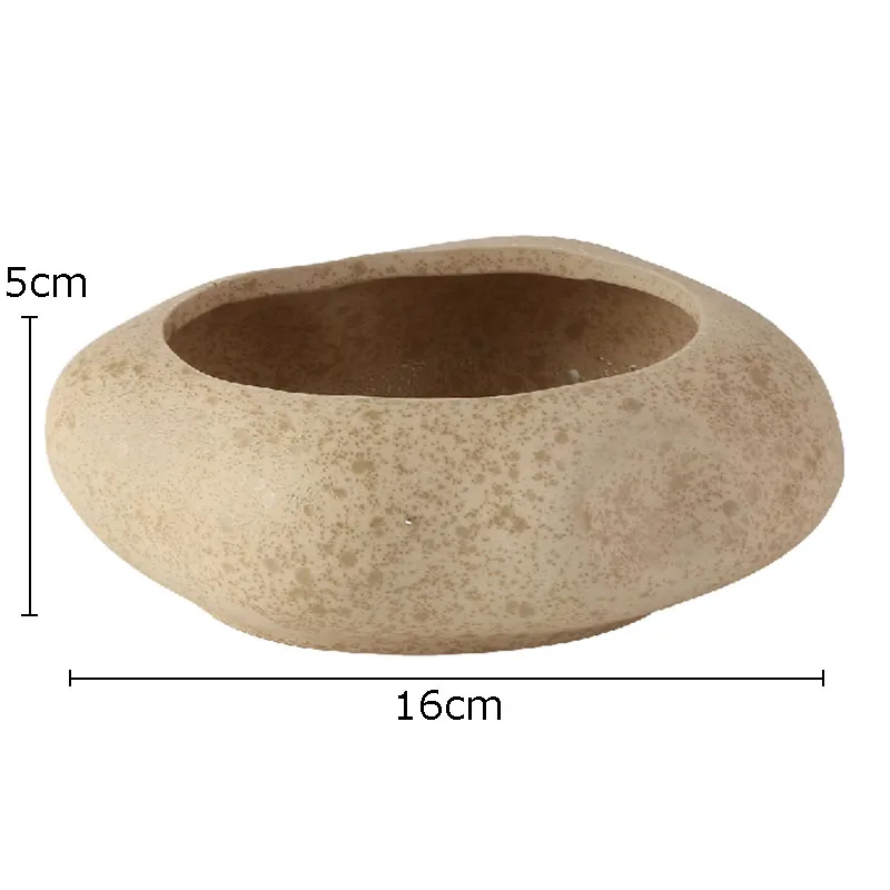 Ceramiczny wazon w kształcie torebki nasiennej lotosu na biurko Brązowy