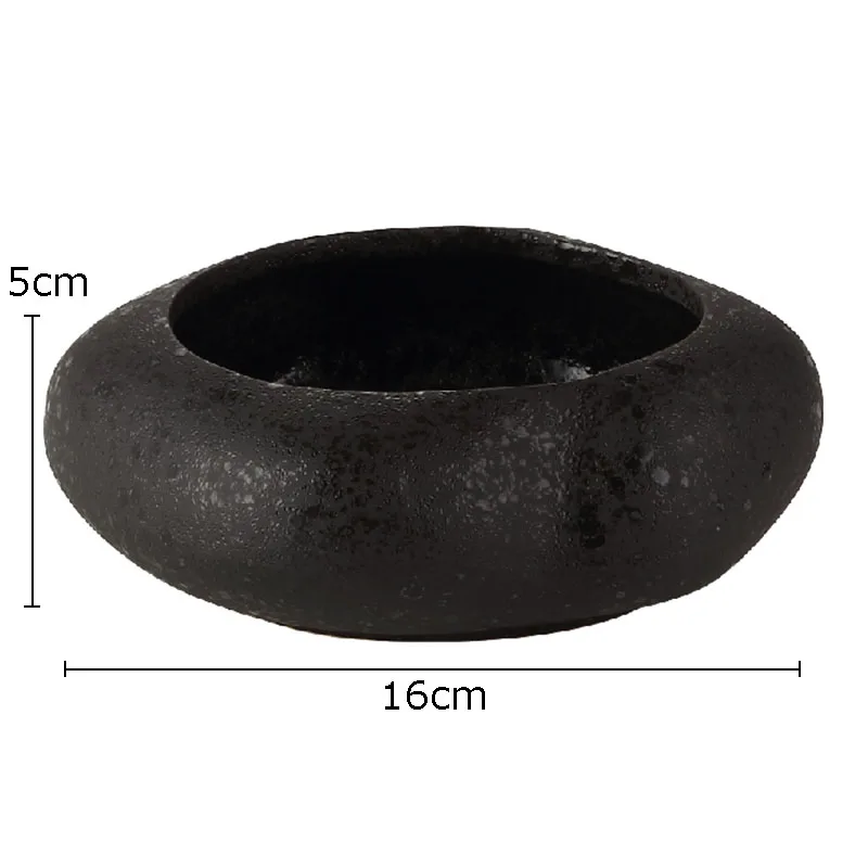Ceramiczny wazon w kształcie torebki nasiennej lotosu na biurko Ciemny szary