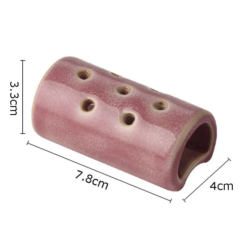 Ceramiczny wazon w kształcie torebki nasiennej lotosu na biurko Jasnożółty