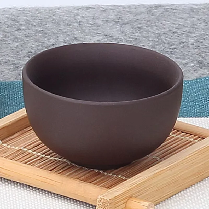 Chiński zestaw do herbaty Gaiwan porcelanowy kung fu Brązowy