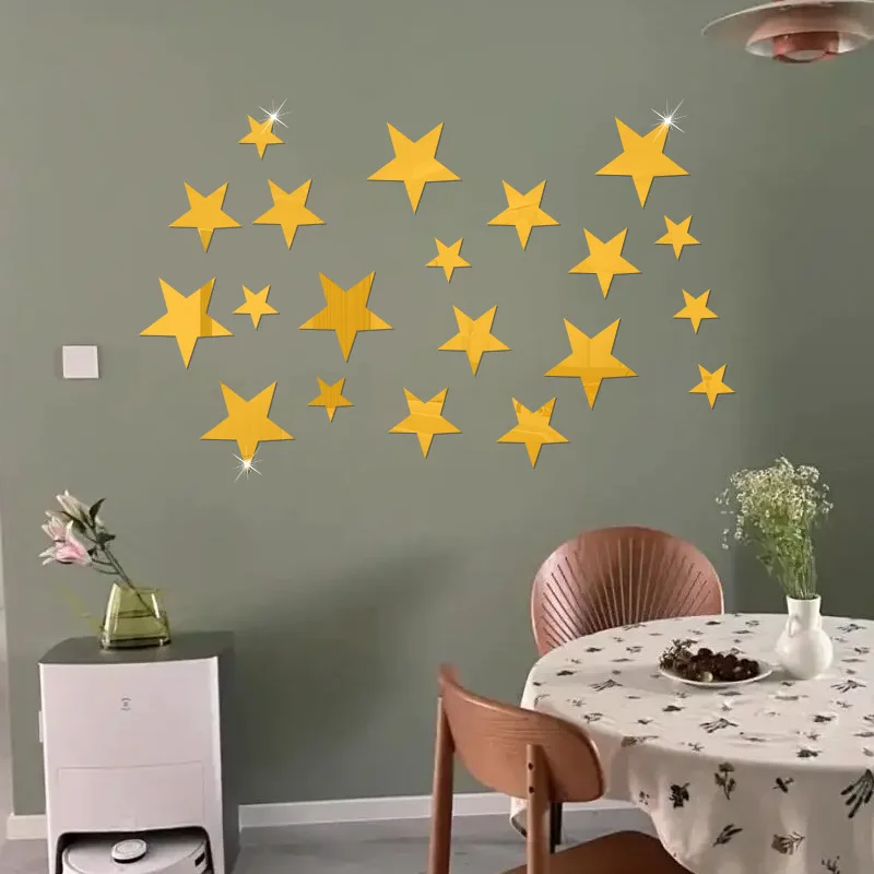Duże lustrzane naklejki ścienne 3D — akryl dekoracja salonu Tartazyn