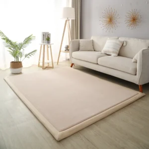 Duży miękki dywan Tatami do zabawy dla dzieci Burgundia