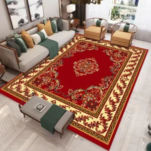 Dywan retro w stylu europejskim do salonu i sypialni Fioletowy