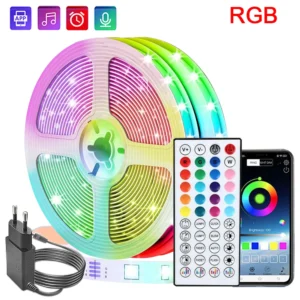 Elastyczna taśma LED RGB Music Sync — 10–30 m do pokoju i sypialni Niebieski