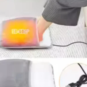 Elektryczna mata grzewcza na stopy USB pluszowa Ciemnoszary