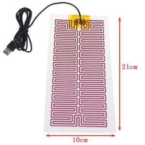 Elektryczna podgrzewana płyta USB 5V do ogrzewania w domu Czarny