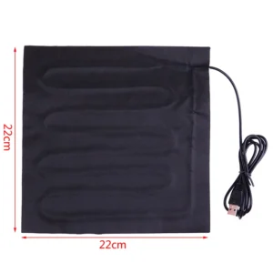 Elektryczna poduszka grzewcza USB 22x22 cm — ogrzewacz dłoni Armijna zieleń