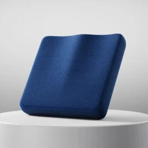 Ergonomiczna bawełniana poduszka na krzesło biurowe z pamięcią Biały