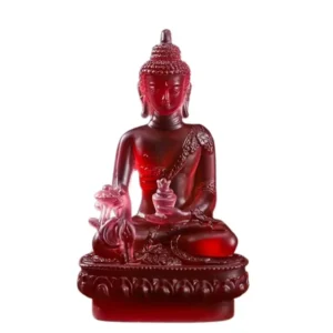 Figurka Buddy Medycyny – żywica w stylu tajskim zen Jasnozielony
