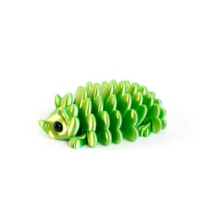 Figurka jeża drukowana 3D do dekoracji biurka i ogrodu Khaki