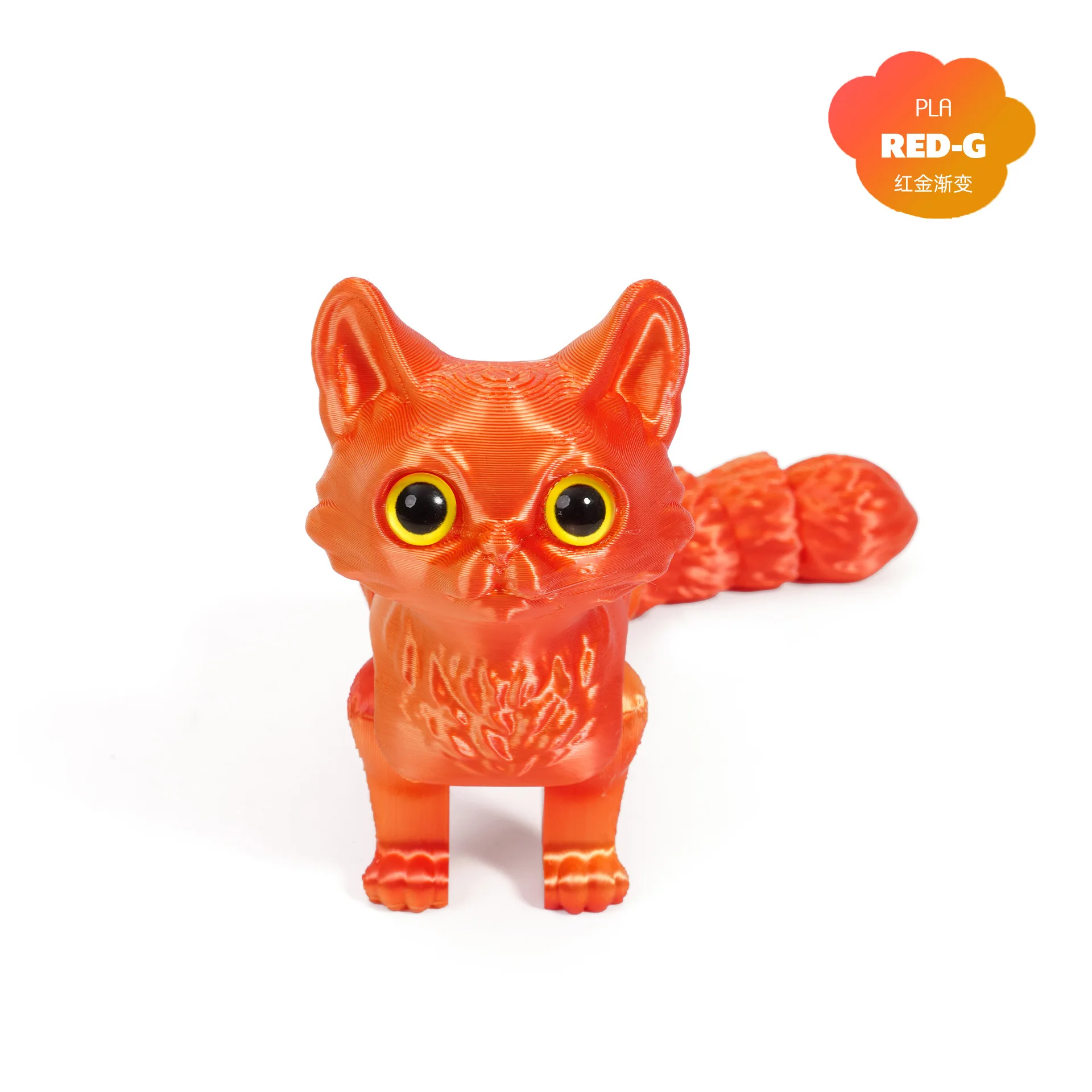Figurka kotka z ruchomym ogonkiem – druk 3D Głęboki niebieski