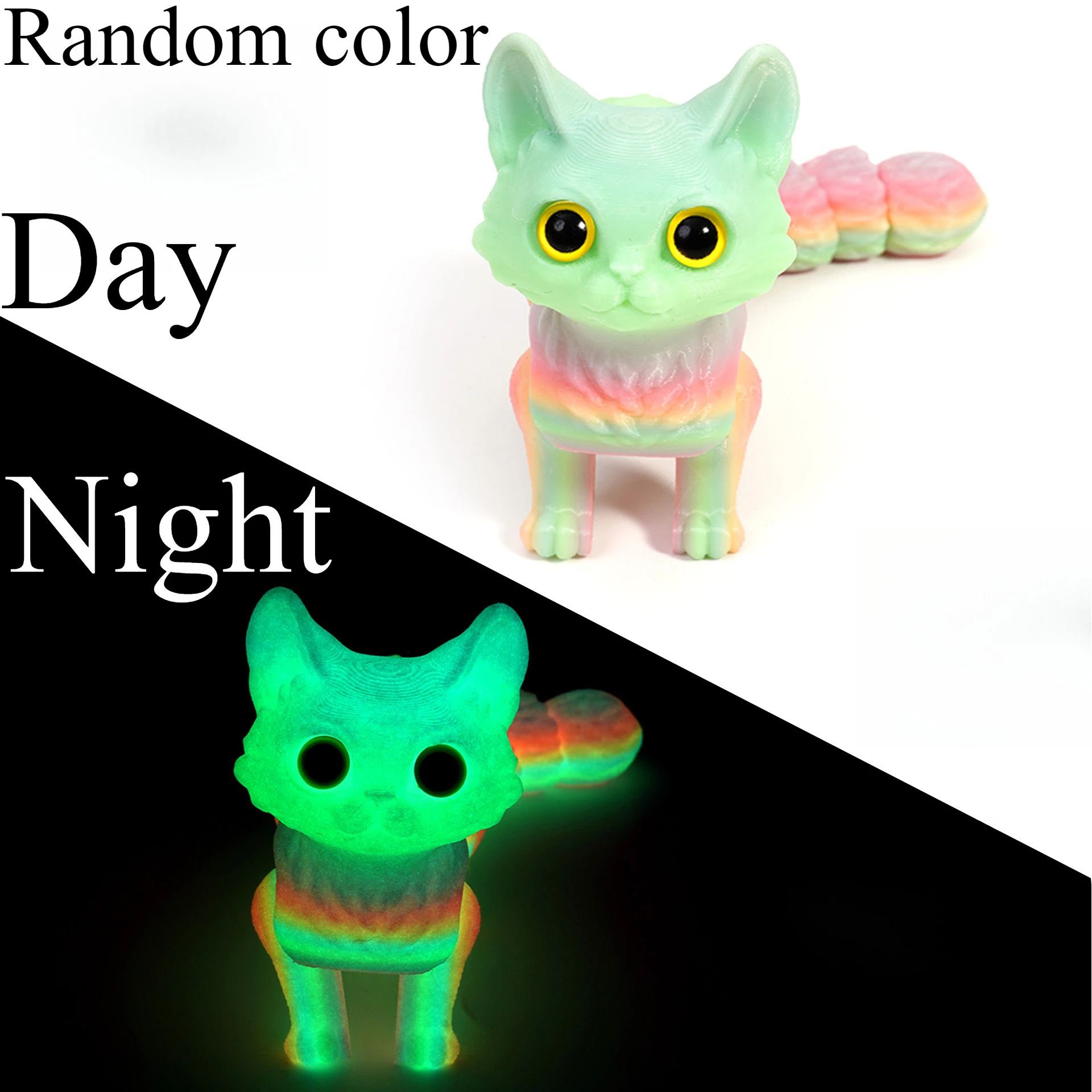 Figurka kotka z ruchomym ogonkiem – druk 3D Jasny