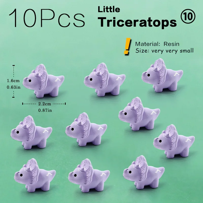 Miniaturowe figurki zwierząt do ogrodu wróżek 10 szt. Czarny