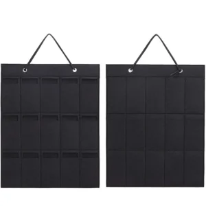Filcowy organizer na okulary na ścianę Czarny