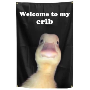 Flaga dekoracyjna Welcome to My Crib 