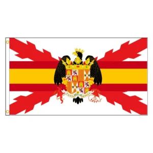 Flaga krzyż burgundzki San Andrés 90x150 cm dekoracja garażu Niebiesko biały paska