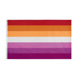Flaga LGBT Sunset Butch — tęczowy baner do pokoju i ogrodu Niebiesko biały paska