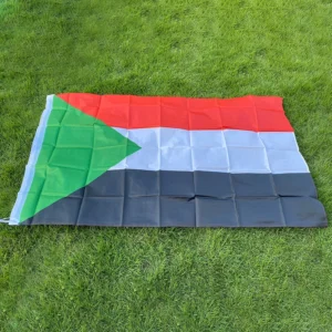 Flaga Sudanu — poliestrowy baner narodowy 90x150 cm Kamuflaż