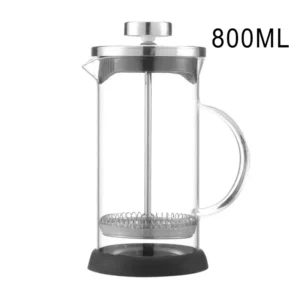 French Press ze stali nierdzewnej i szkła borokrzemowego 350-1000 ml Jasnozielony