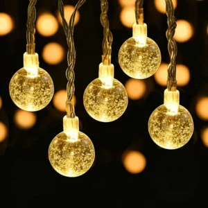 Girlanda LED z kryształowymi kulkami na baterie Crystal ball warm