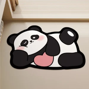 Gumowa mata łazienkowa z pandą, antypoślizgowa Loving panda