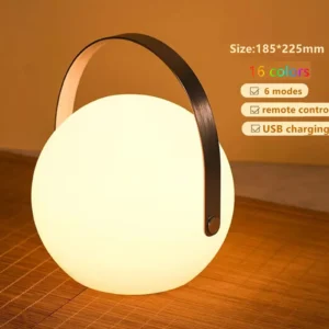 Inteligentna lampa stołowa LED RGB Tuya z pilotem 16 kolorów Niebieski