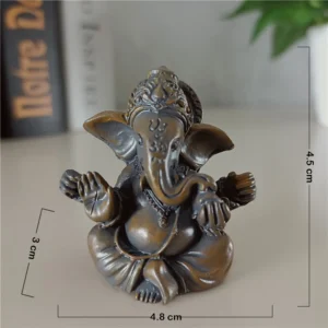 Jadeitowa figurka Ganesha — ozdoba domu i ogrodu Armijna zieleń