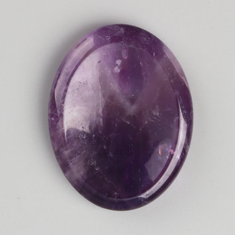 Kamień do masażu dłoni - naturalny minerał worry stone Jasnoszary