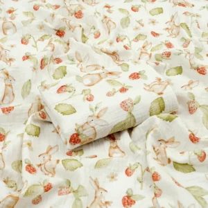 Kangobaby muślinowy kocyk 80x80 cm — 100% bawełna, ręcznik niemowlęcy Biały