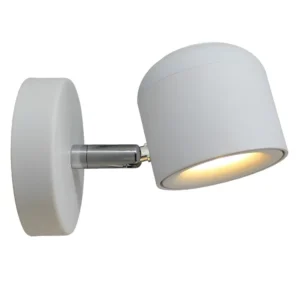 Kinkiet LED Aisilan z regulowanym reflektorem — ściemnialna lampa do czytania Biały