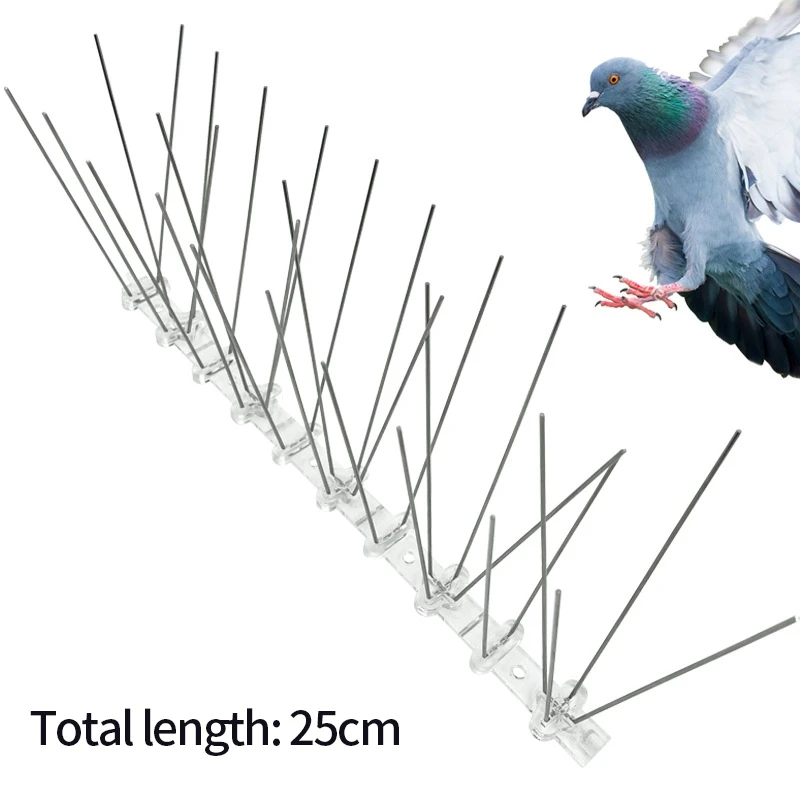 Kolce antypigeon plastikowe — wielopak ochrona balkonu i ogrodzenia Niebieski
