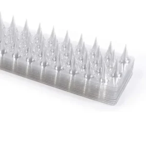 Plastikowe kolce odstraszające koty i ptaki na ogrodzenie Burgundia