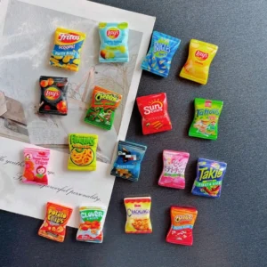 Kolorowe magnesy na lodówkę cukierki 10 sztuk Biały