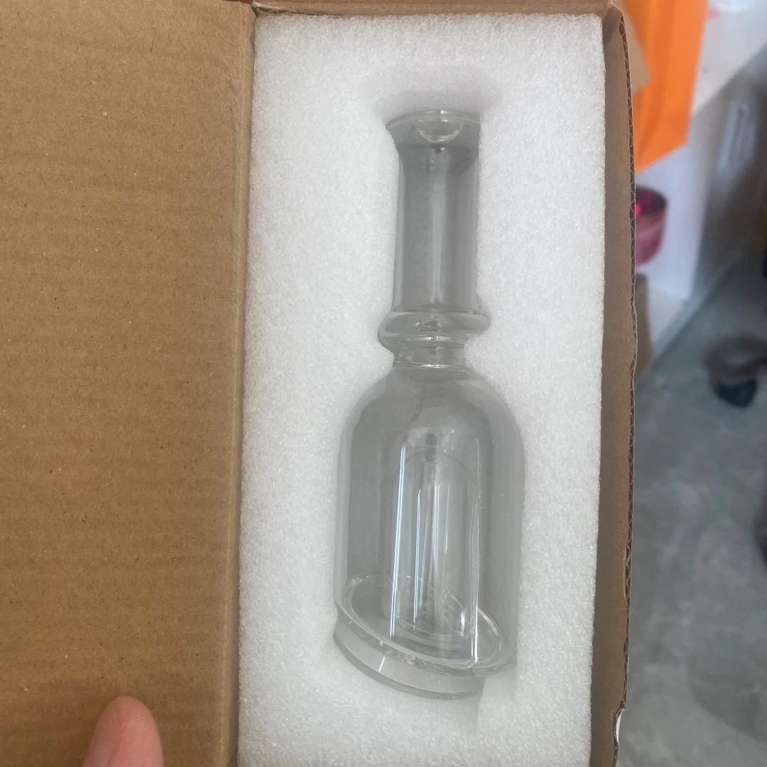 Kolorowy szklany wazon na kwiaty, ozdoba na biurko Clear b