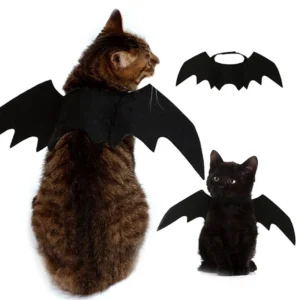 Kostium dla zwierząt skrzydła nietoperza na Halloween 