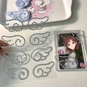 Kryształowe naklejki 3D akrylowe skrzydła anioła i dżety do dekoracji 